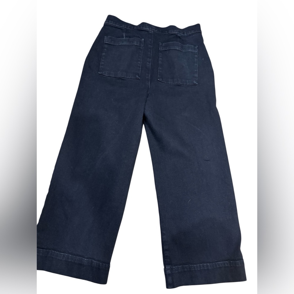 Loft Sailor Wide-Leg Culottes with Button Detail - Picture 3 of 6